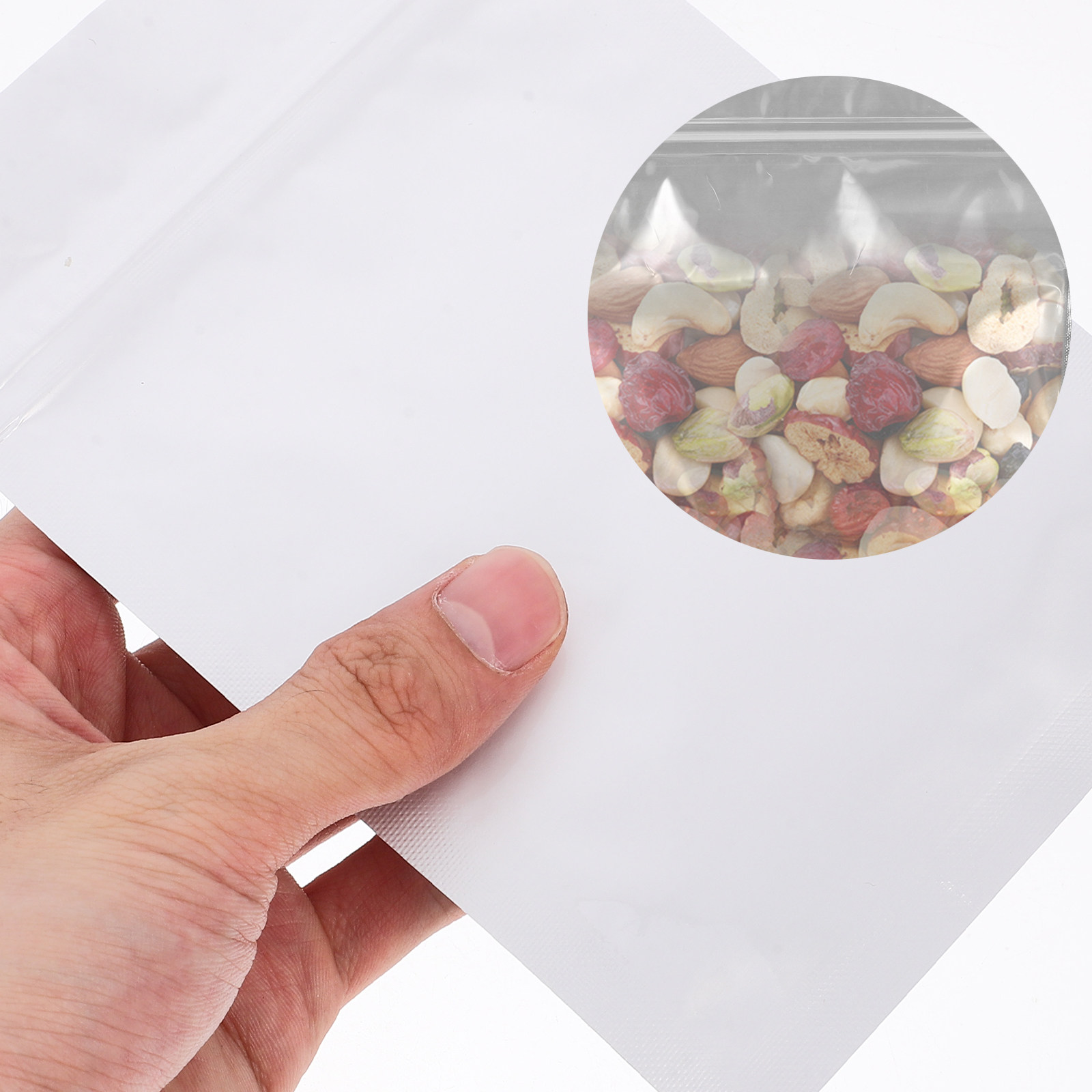 Food Snacks In Usa - 50 Adet Hava Geçirmeyen Kapatılabilir Poşetler,