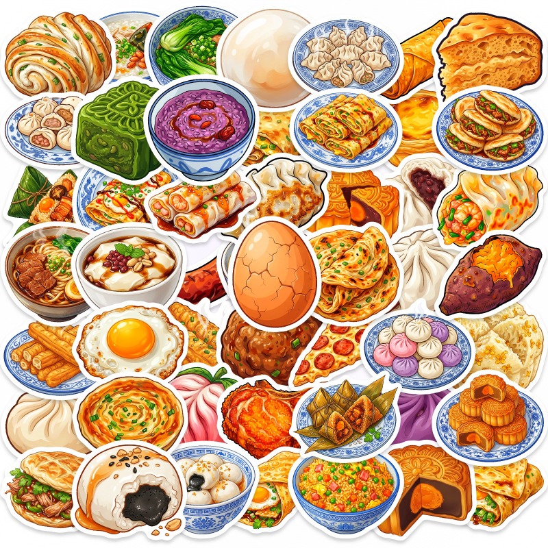 Food Good Snacks - 50 adet Çin Yemeği Günlüğü, Tekrarlamayan