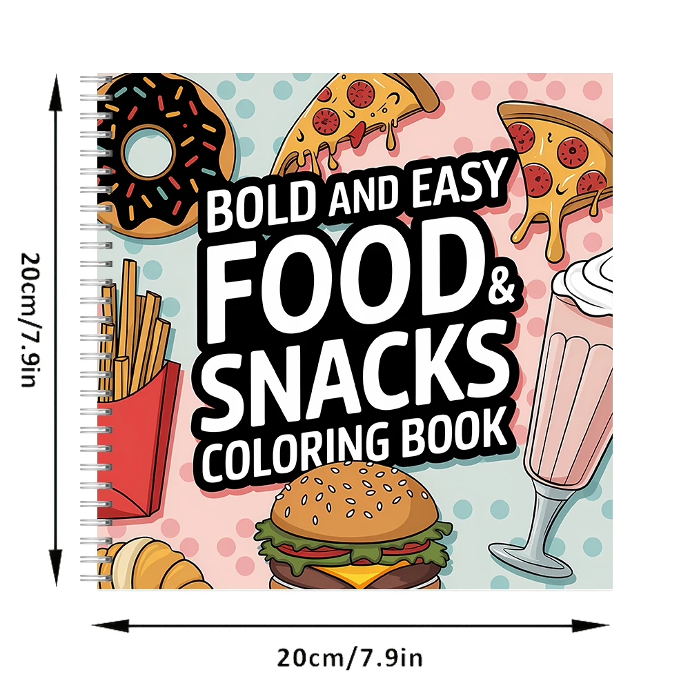 Yetişkinler için Kolay Yemek v - Food Snacks Coloring Book incelemesi ve fiyatı