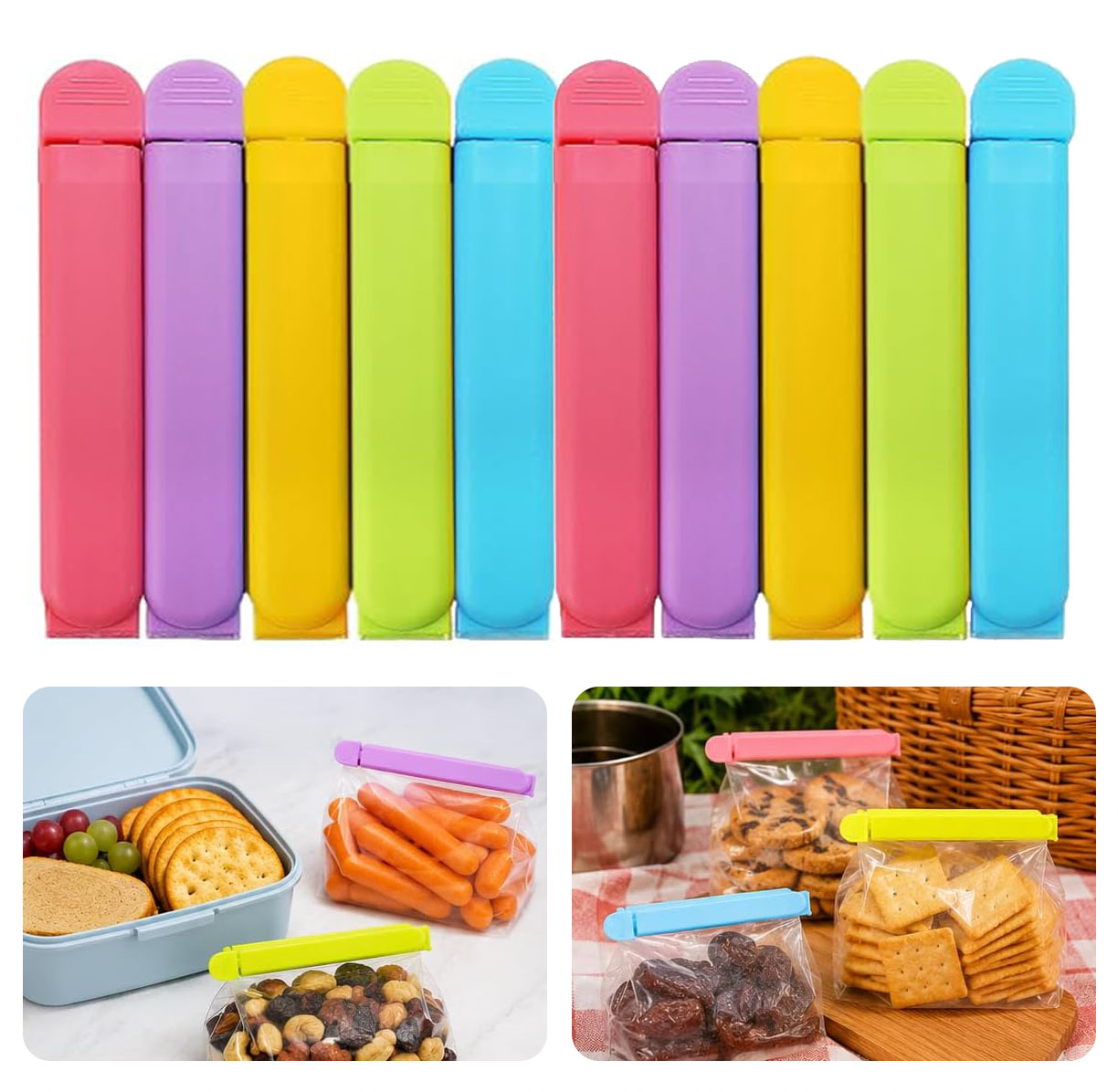 Renkli Gıda Saklama Klipsleri  - Snacks Food Gift Baskets incelemesi ve fiyatı