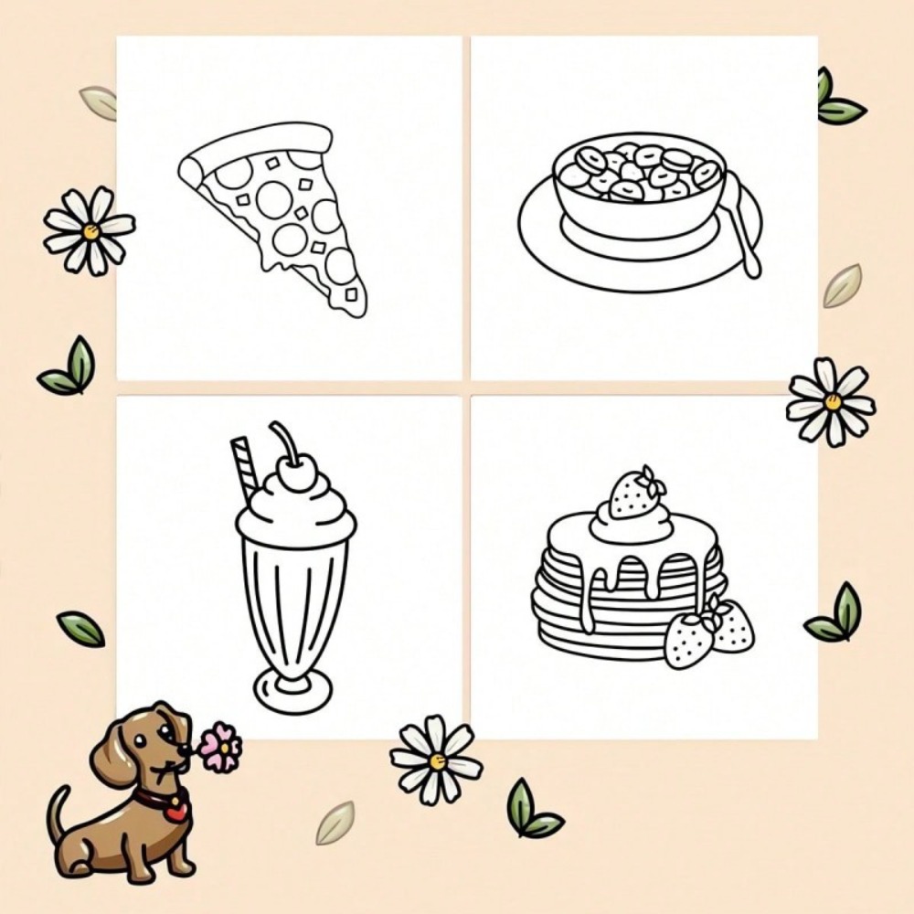 Yiyecek ve Atıştırmalıklar Boy - Food Snacks Coloring Book incelemesi ve fiyatı