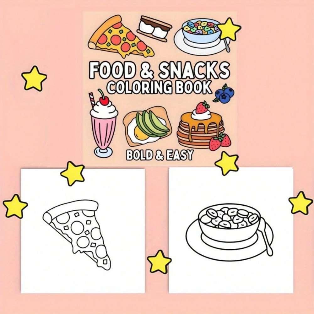 Yiyecek ve Atıştırmalıklar Boy - Food Snacks Coloring Book incelemesi ve fiyatı