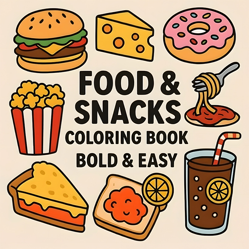 Kalın Gıda ve Atıştırmalık Tem - Food Snacks Coloring Book incelemesi ve fiyatı