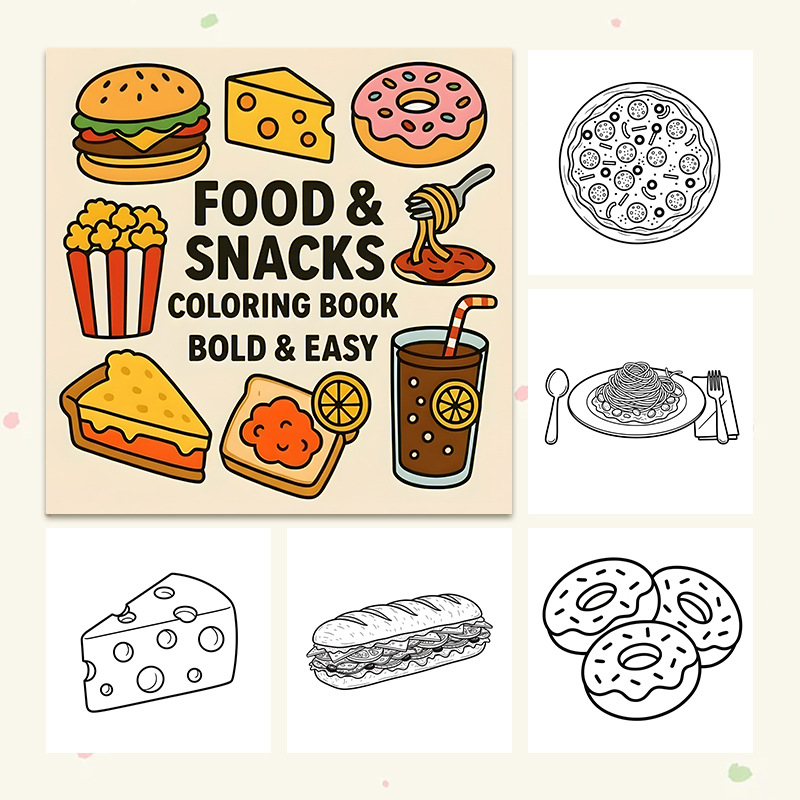 Kalın Gıda ve Atıştırmalık Tem - Food Snacks Coloring Book incelemesi ve fiyatı