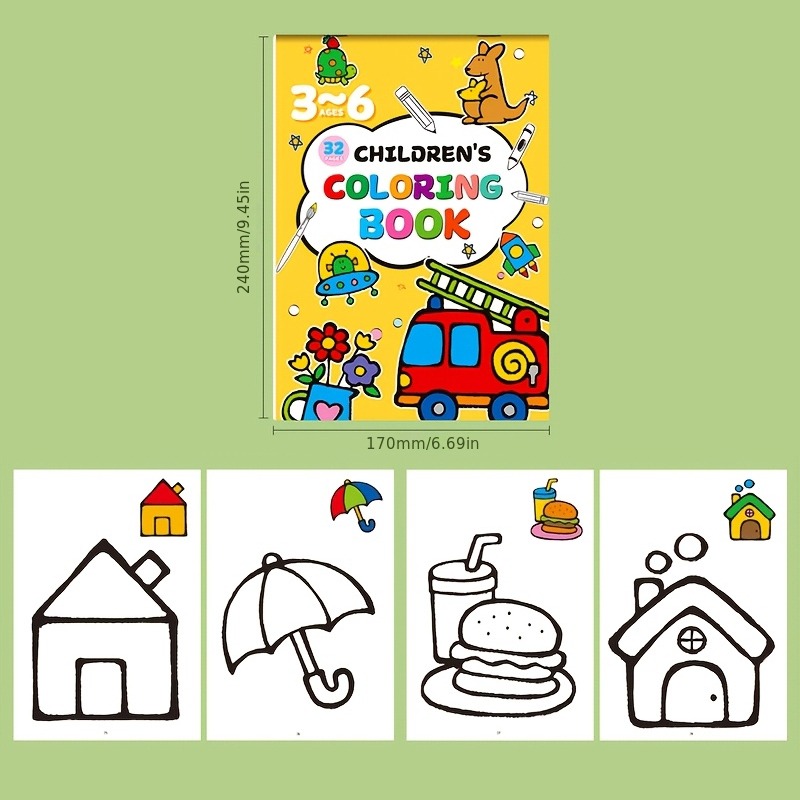 Çocuklar İçin Resimli Kitap, R - Food Snacks Coloring Book incelemesi ve fiyatı