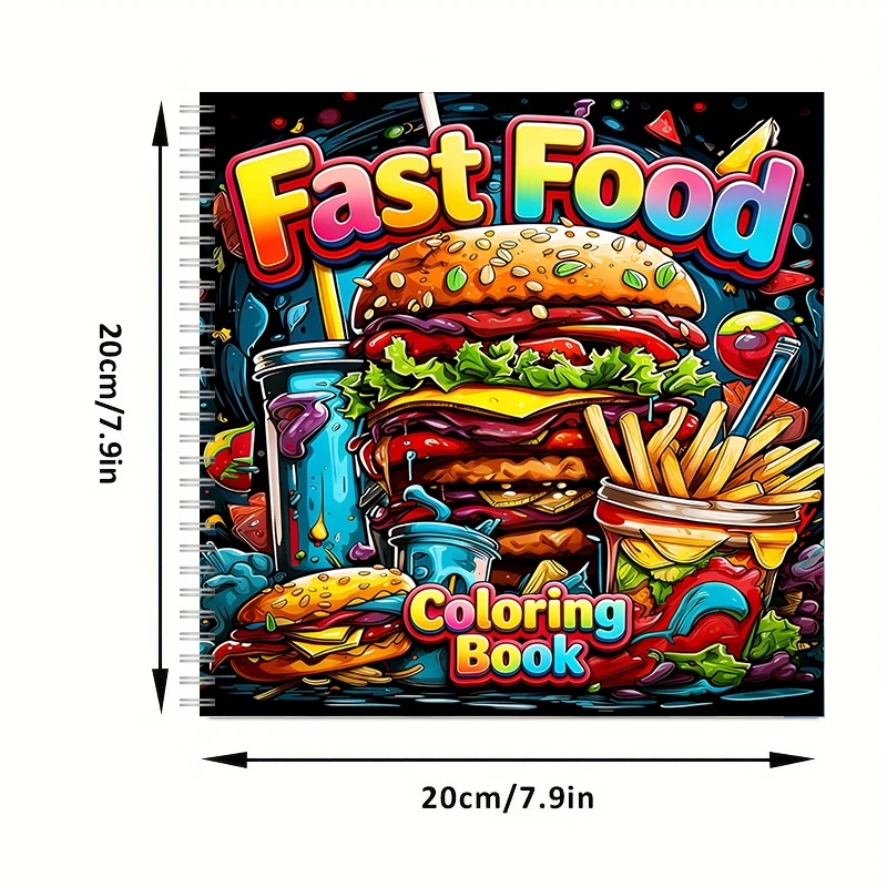 Yetişkinler için Hızlı Yemek B - Food Snacks Coloring Book incelemesi ve fiyatı