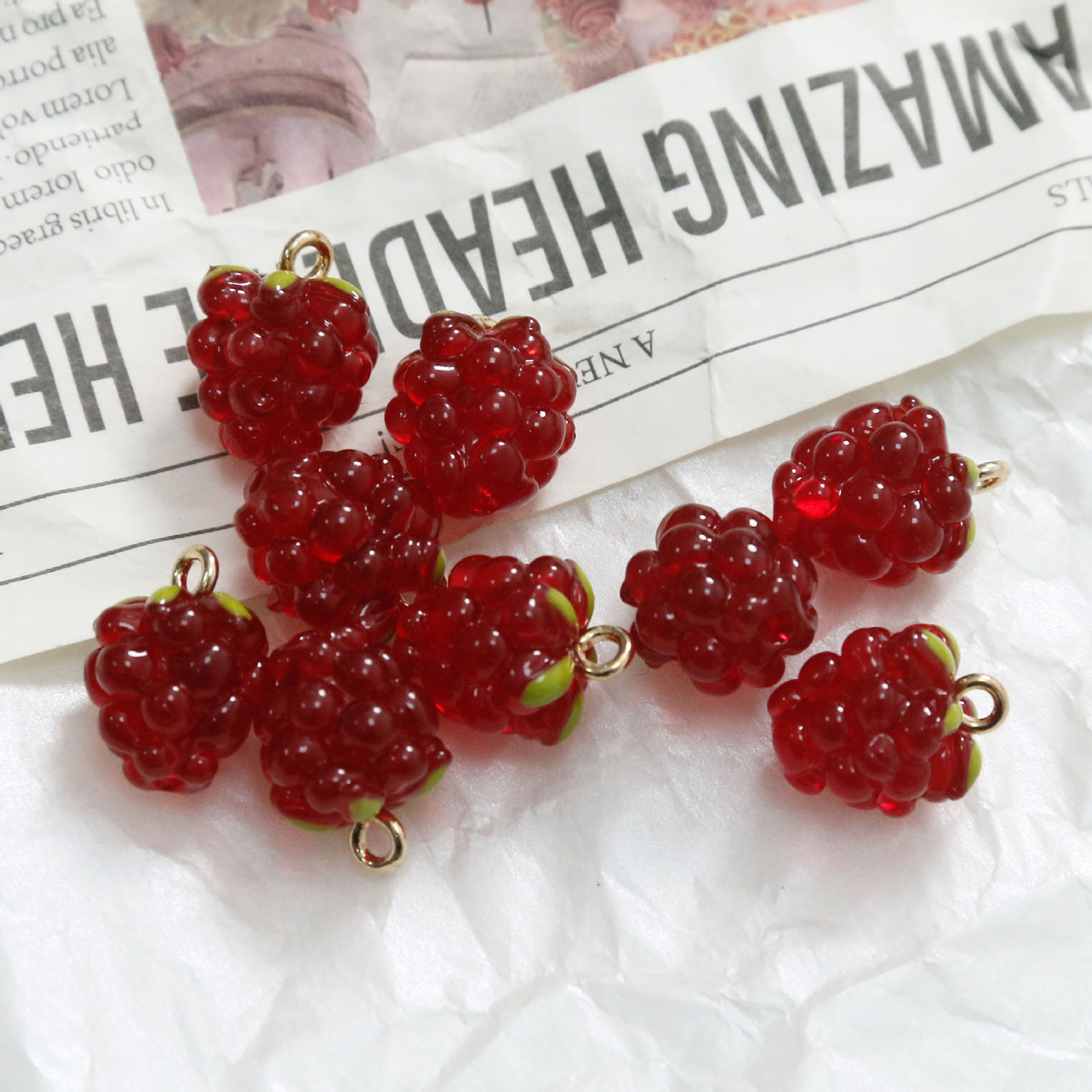 2 adet 3D reçine Charms üzüm m - Foods X incelemesi ve fiyatı