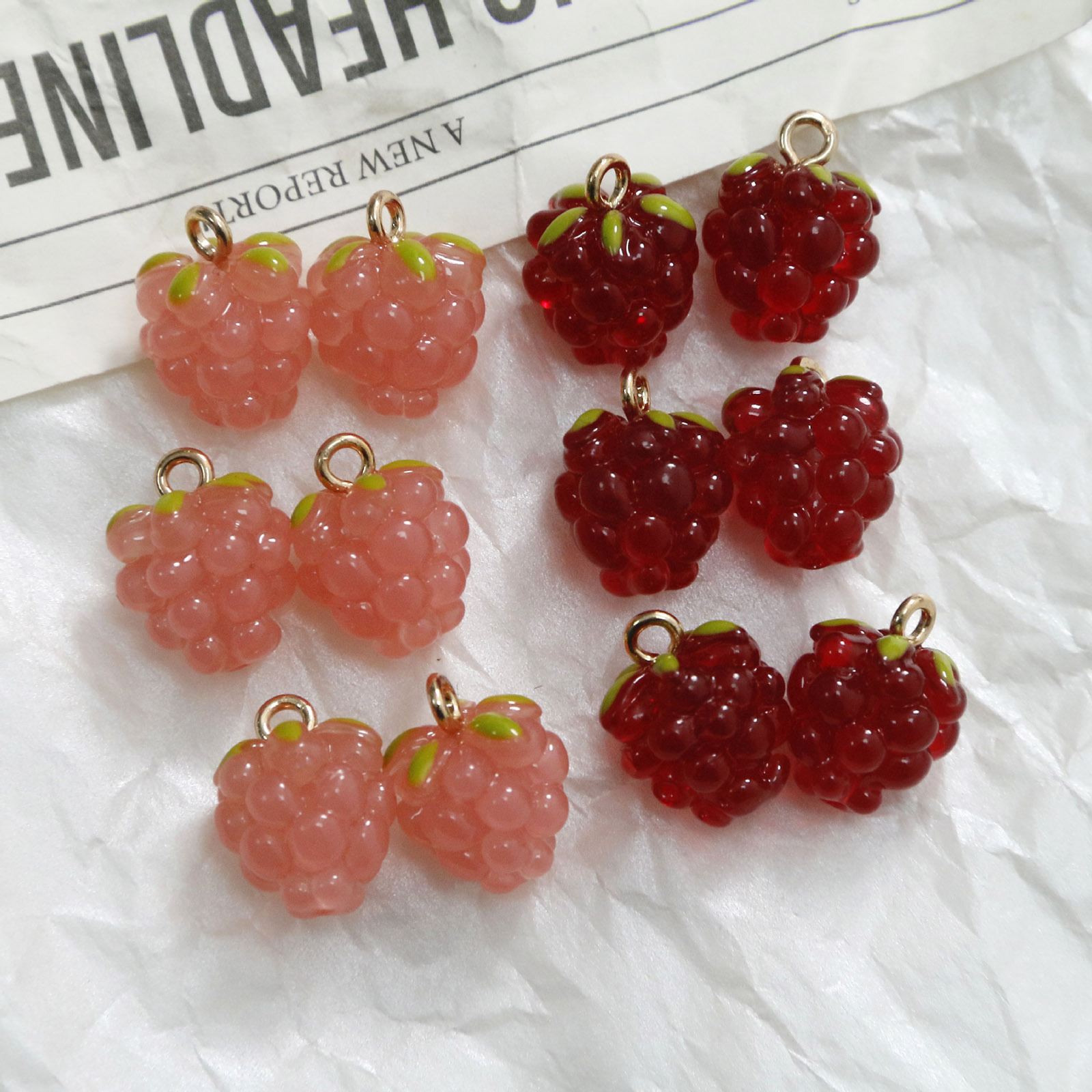 2 adet 3D reçine Charms üzüm m - Foods X incelemesi ve fiyatı
